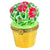 Poinsettia Garden Porcelain Limoges xmas theme French Trinket Box