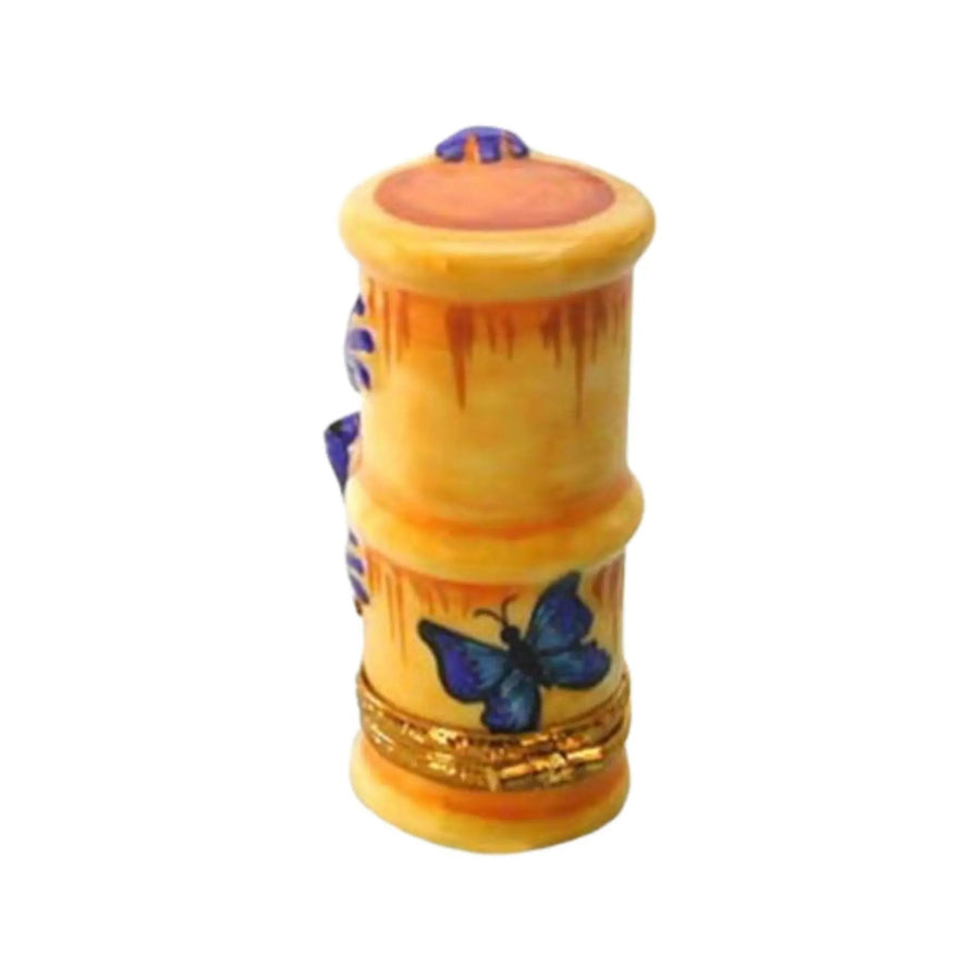 Poison Blue Frog Porcelain Limoges frogs turtles French Trinket Box