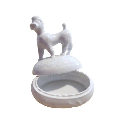 Poodle Elegance Limoges Box Porcelain Limoges dog LIMOGES BOXES French Trinket Box