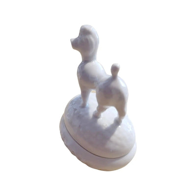 Poodle Elegance Limoges Box Porcelain Limoges dog LIMOGES BOXES French Trinket Box