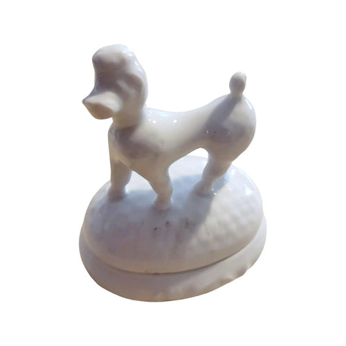 Poodle Elegance Limoges Box Porcelain Limoges dog LIMOGES BOXES French Trinket Box
