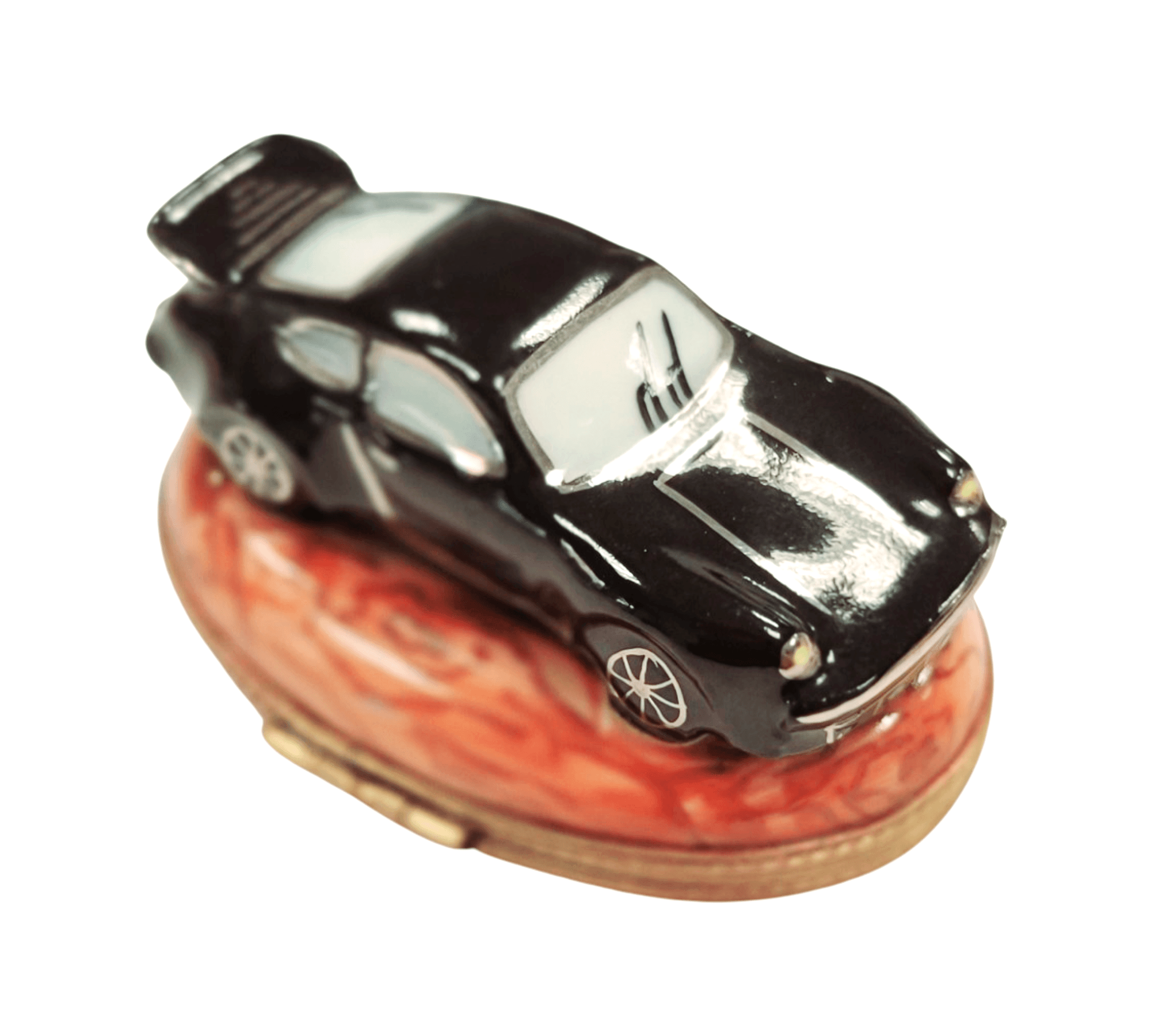 Porsche Race Car Limoges Box Porcelain Limoges vehicle French Trinket Box