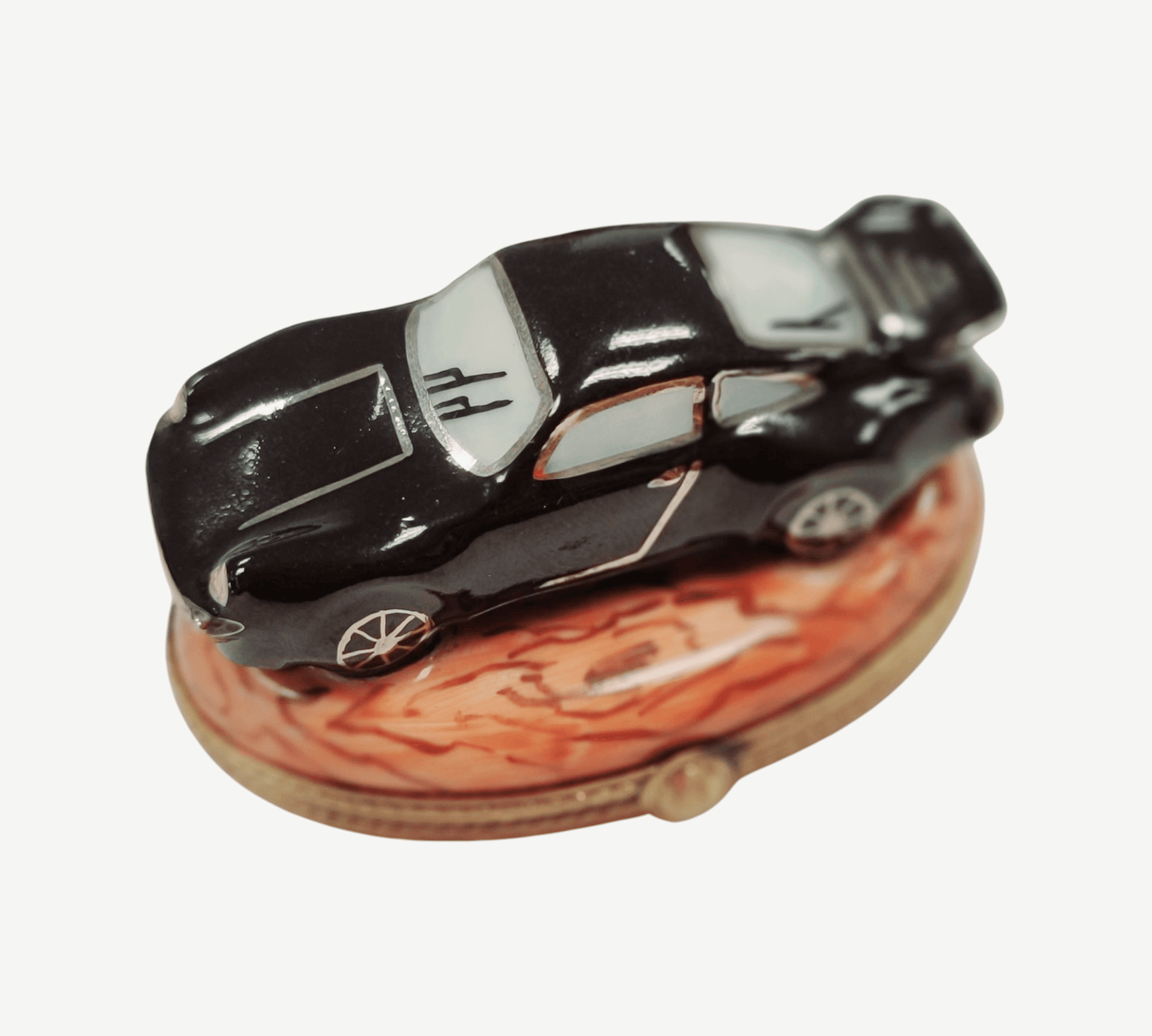 Porsche Race Car Limoges Box Porcelain Limoges vehicle French Trinket Box