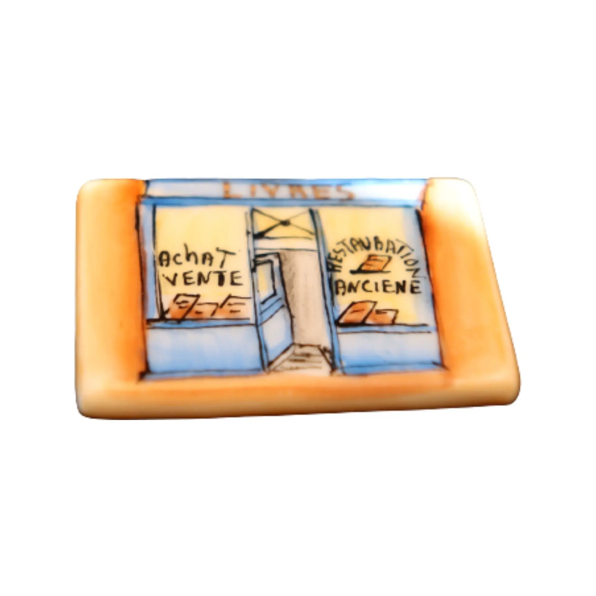 Post Cards Of Parisian Life Porcelain Limoges paris france French Trinket Box