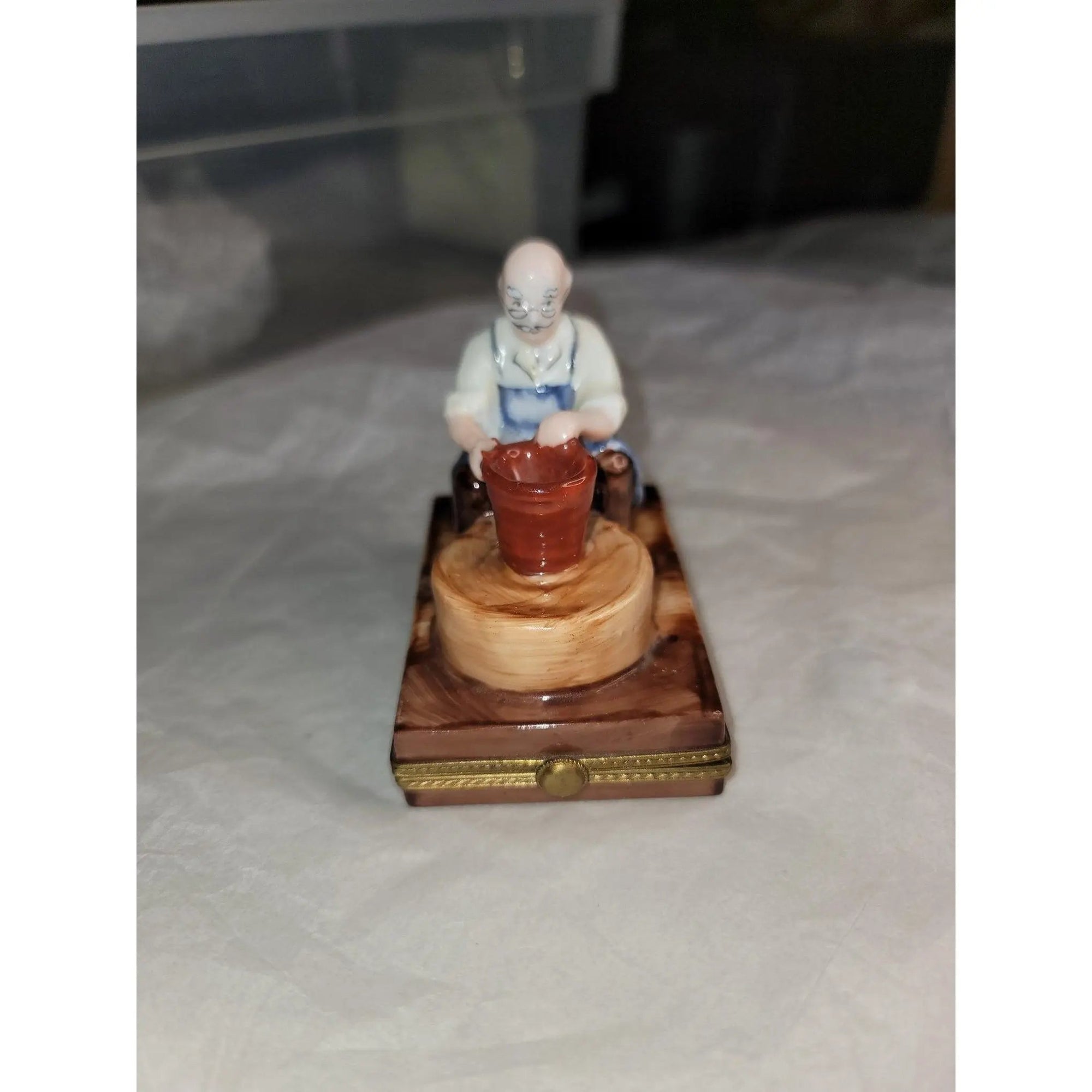 Pottery Maker Art Limoges Box Porcelain Limoges Art Limoges Box French Trinket Box