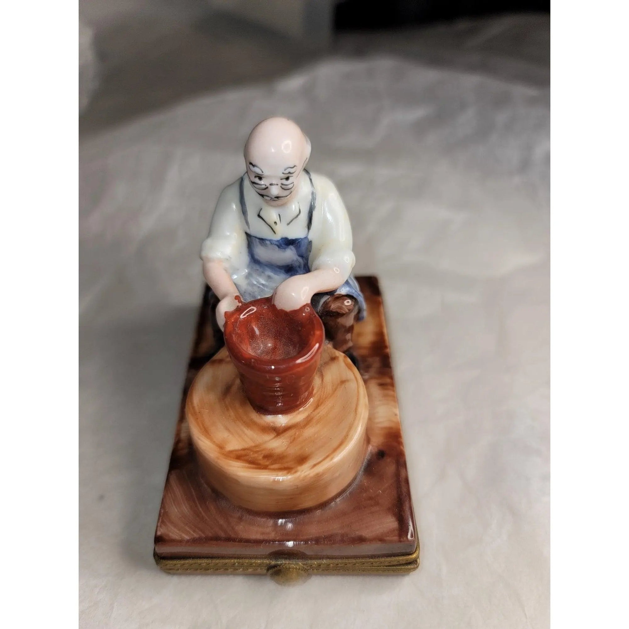 Pottery Maker Art Limoges Box Porcelain Limoges Art Limoges Box French Trinket Box