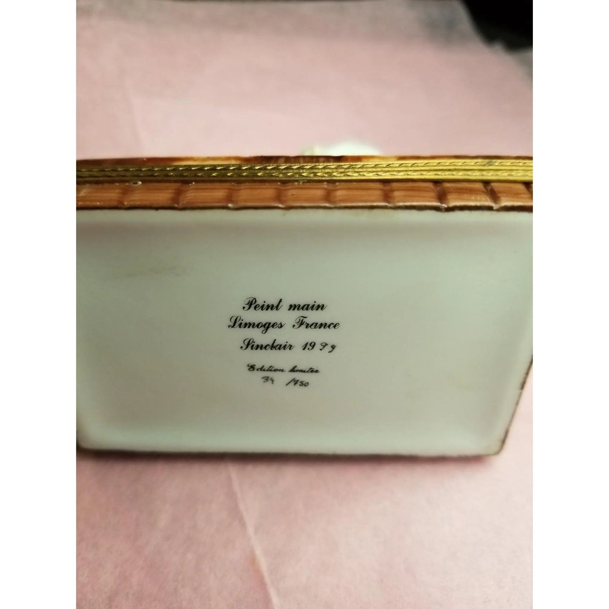 Pottery Maker Art Limoges Box Porcelain Limoges Art Limoges Box French Trinket Box