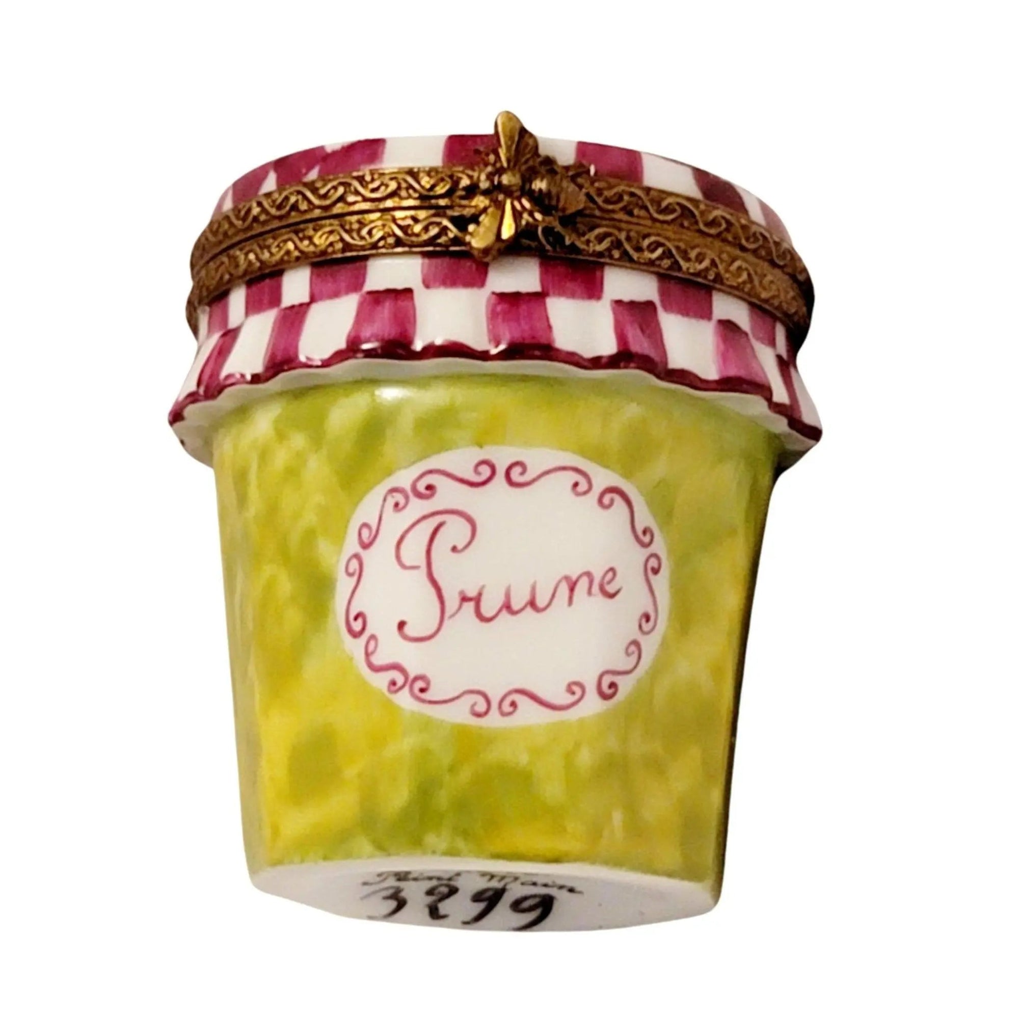 Prune Jam Jar Limoges Box Porcelain Limoges Food French Trinket Box