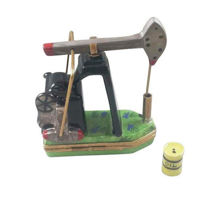 Pump Jack Porcelain Limoges united states professional French Trinket Box