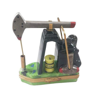 Pump Jack Porcelain Limoges united states professional French Trinket Box