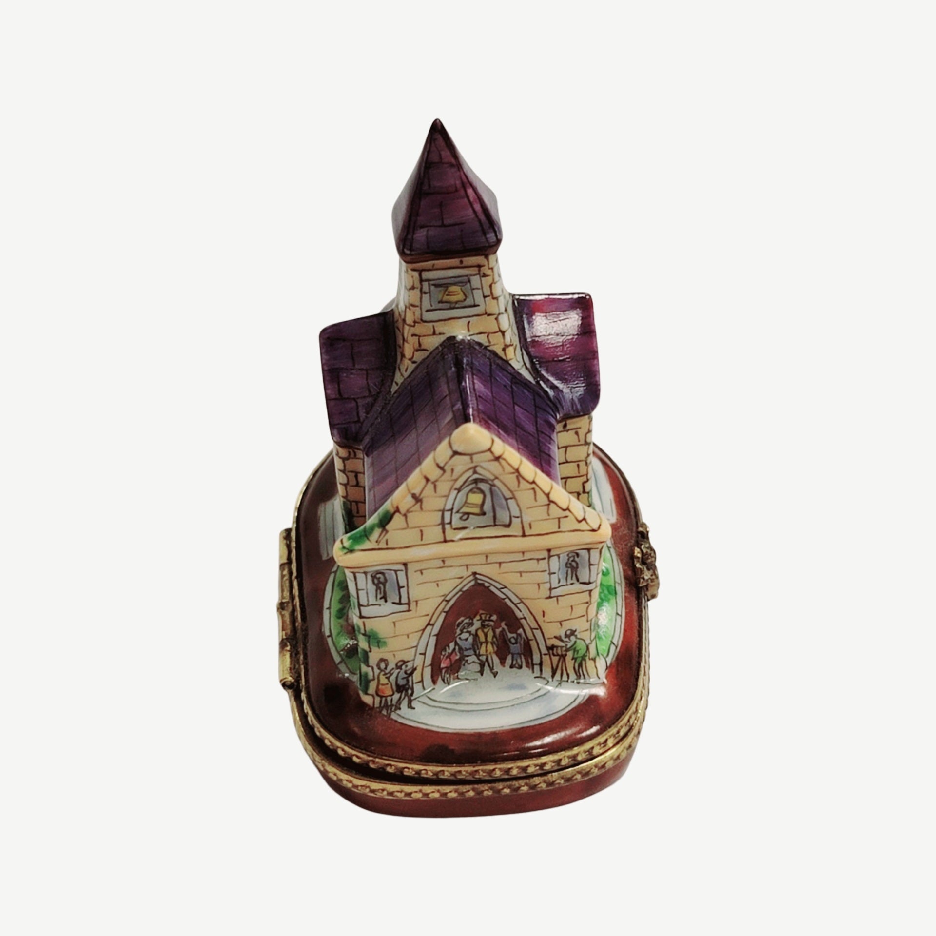 Purple Cathedral Church Limoges Box Porcelain Limoges Religion Wedding French Trinket Box