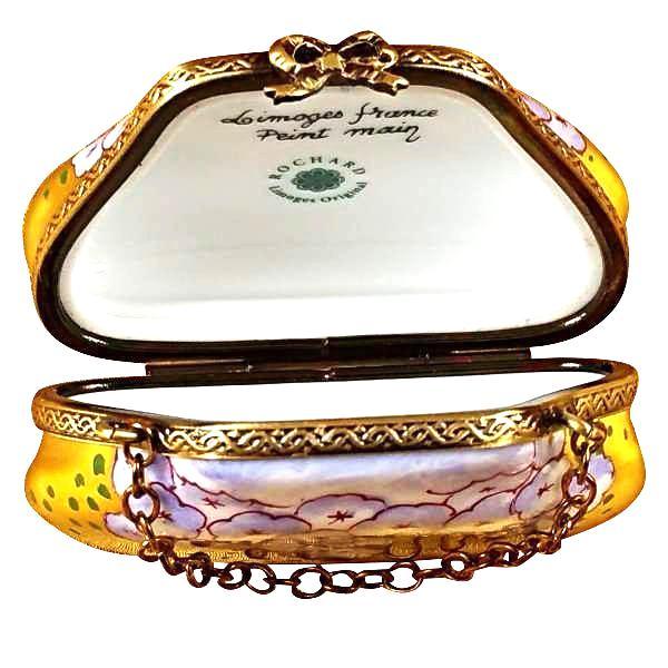 Purse Hydrangea Porcelain Limoges purse trinket box limoges French Trinket Box