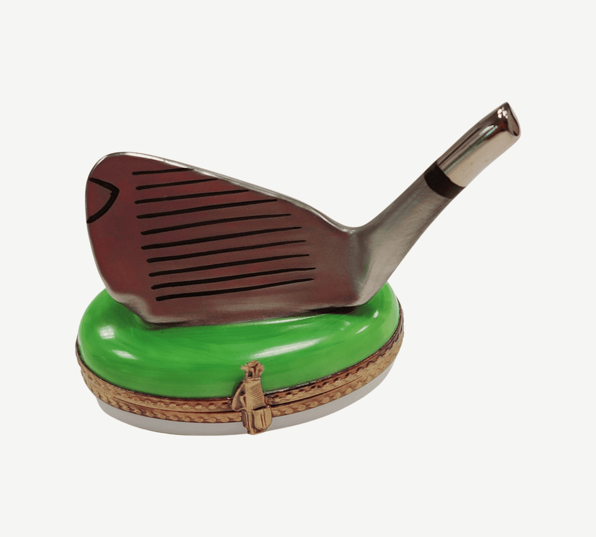 Putter Golf Club Limoges Box Porcelain Limoges sports golf limoges box French Trinket Box