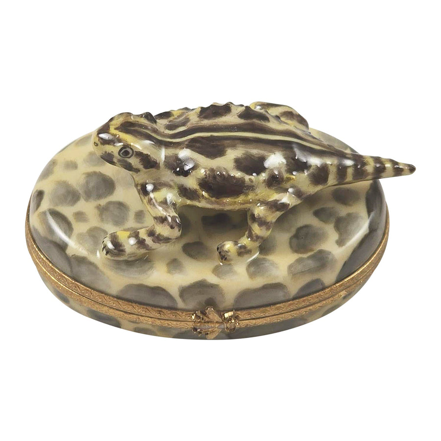 Horned Toad Limoges Box