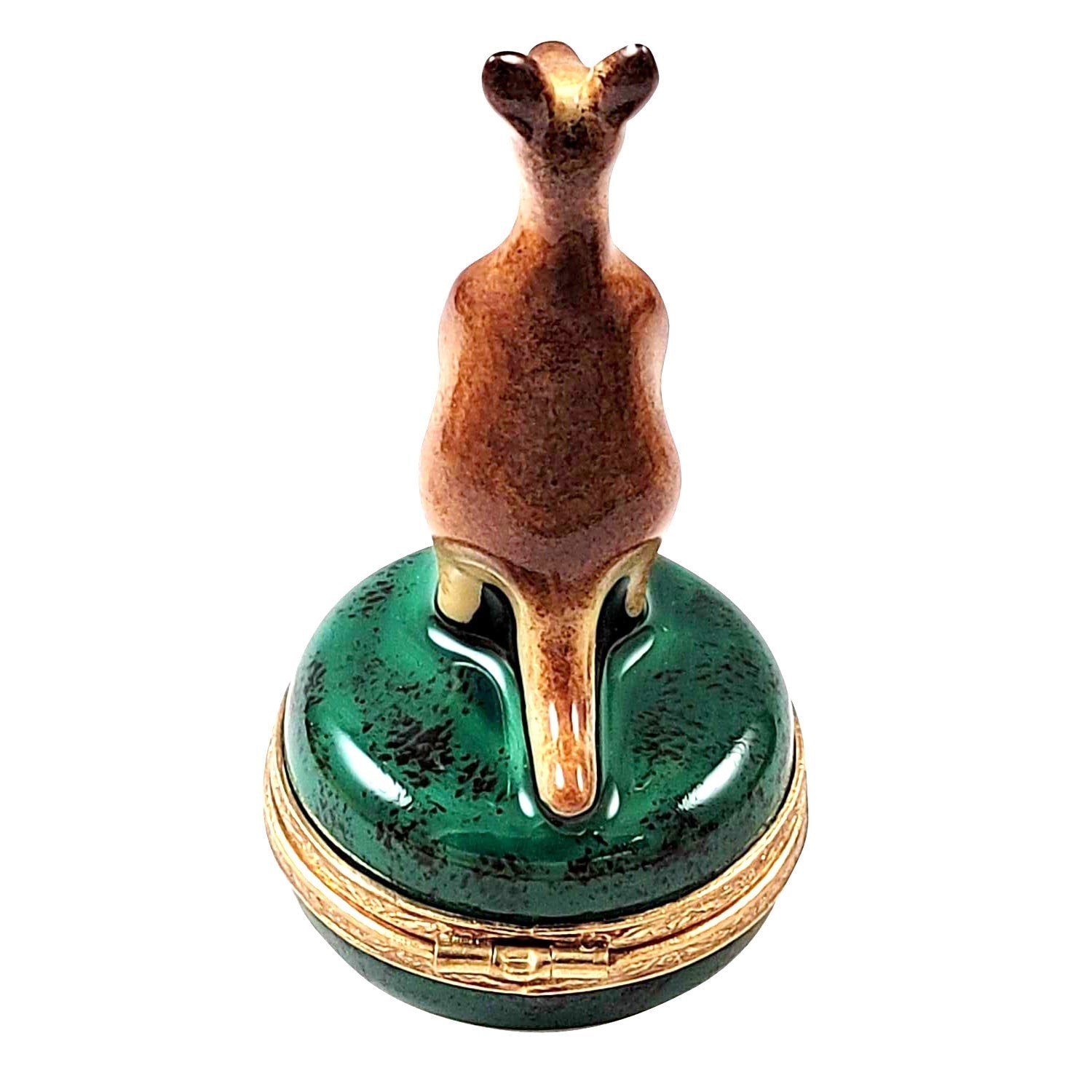 Kangaroo Australia Porcelain Limoges wild animals travel French Trinket Box