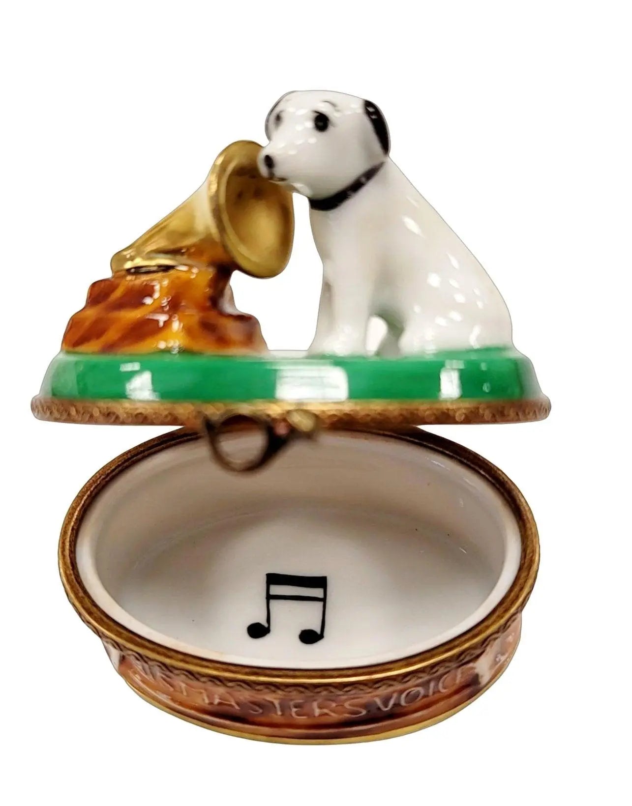 RCA Record Dog Limoges Box Porcelain Limoges Dog music French Trinket Box