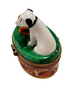 RCA Record Dog Limoges Box Porcelain Limoges Dog music French Trinket Box