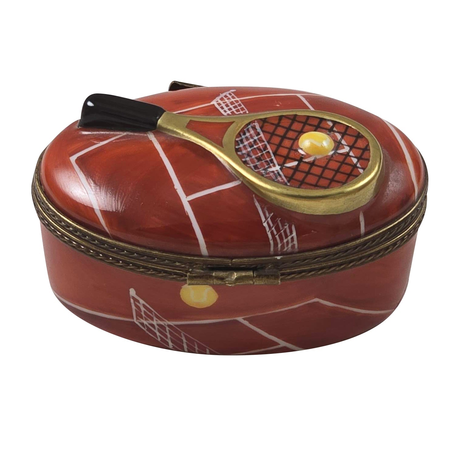 Tennis Court Limoges Box for Sports Enthusiasts