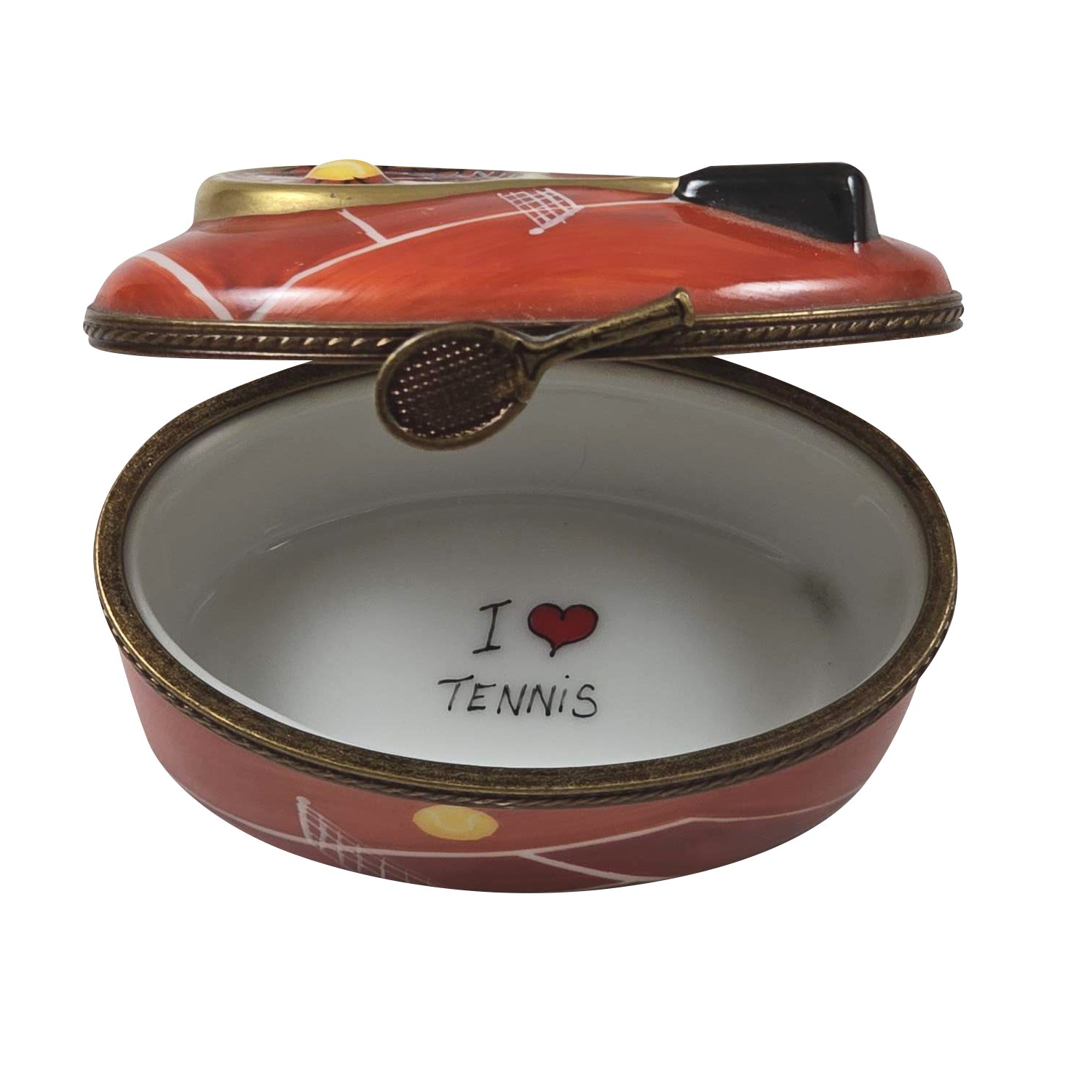 Tennis Court Limoges Box for Sports Enthusiasts