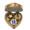 Gold Poinsettia Heart for Holiday Gifting