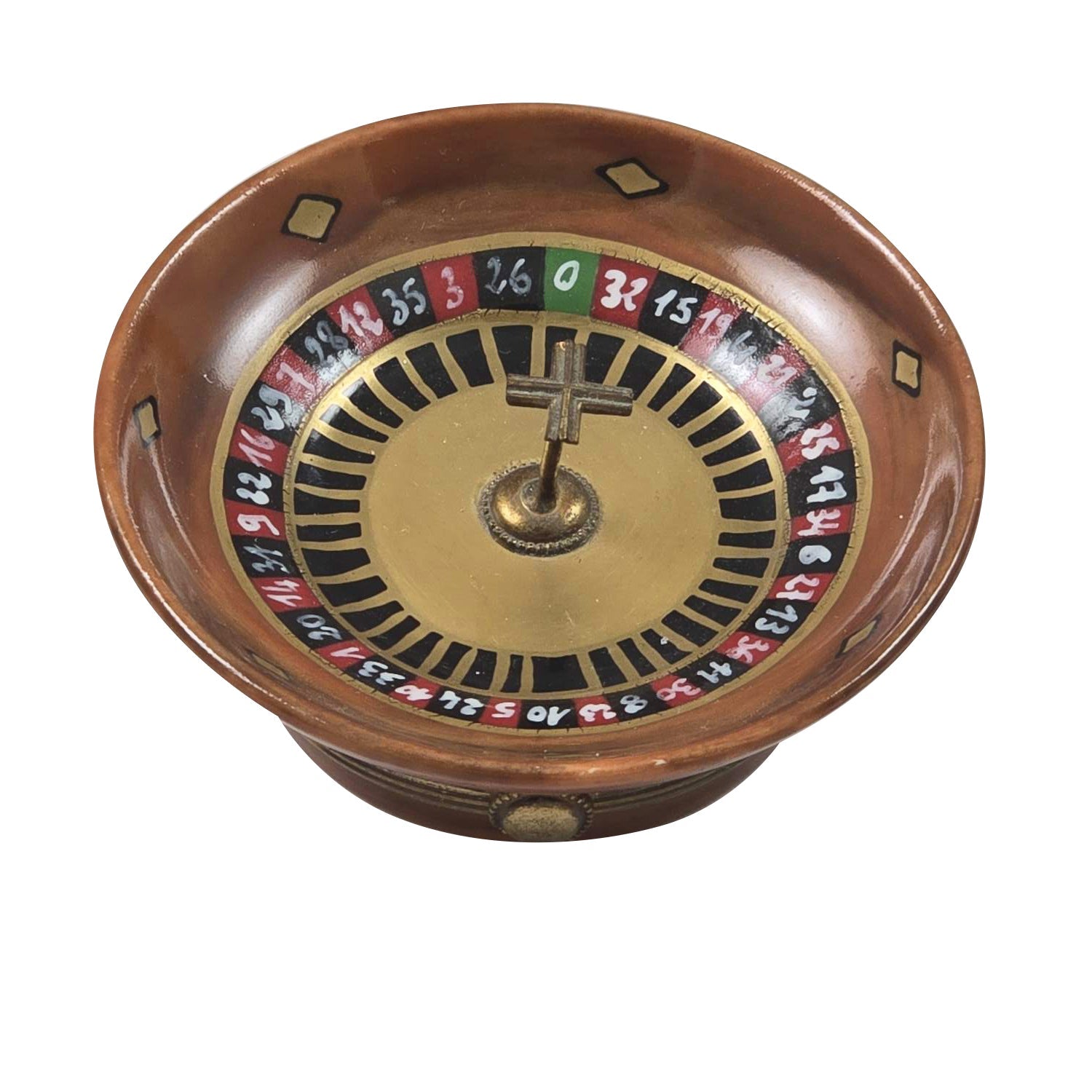Brown Roulette Wheel for Casino Enthusiasts