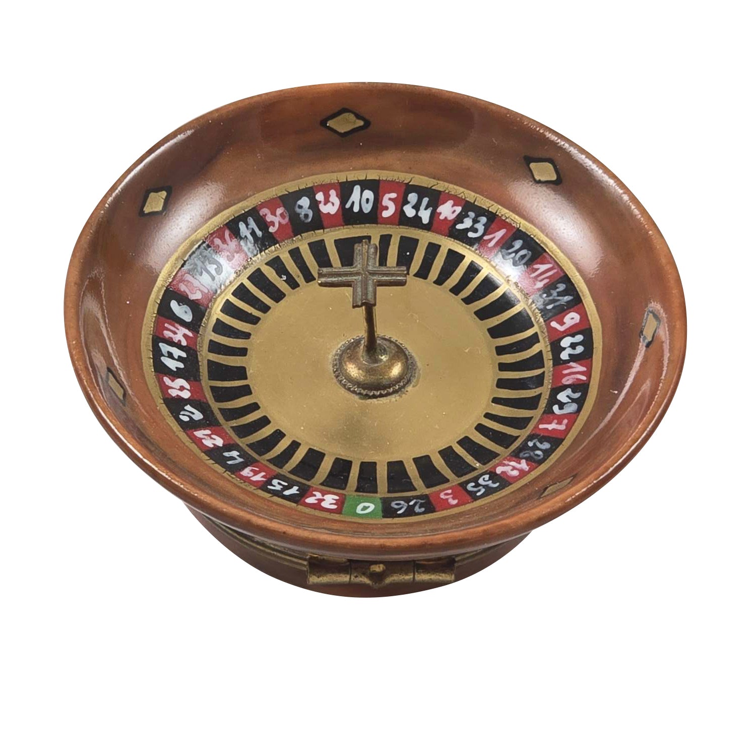 Brown Roulette Wheel for Casino Enthusiasts