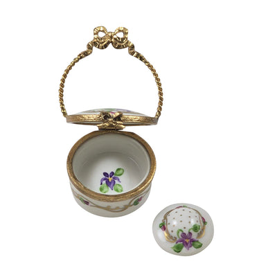 Hat Box with Flowers for Collectors