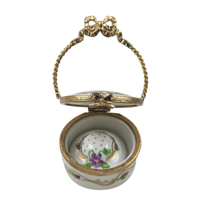 Hat Box with Flowers for Collectors