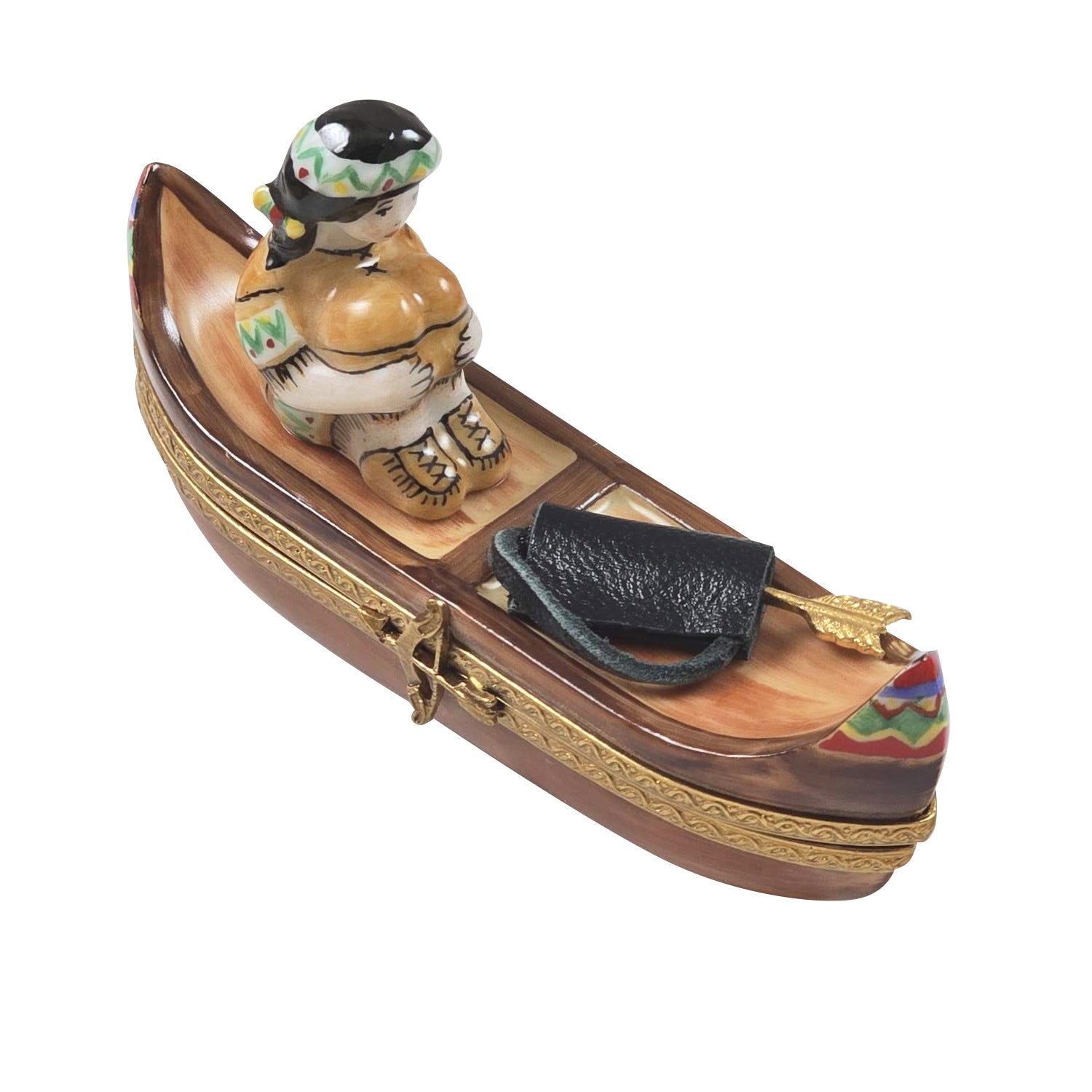 Indian in Canoe for Collectors