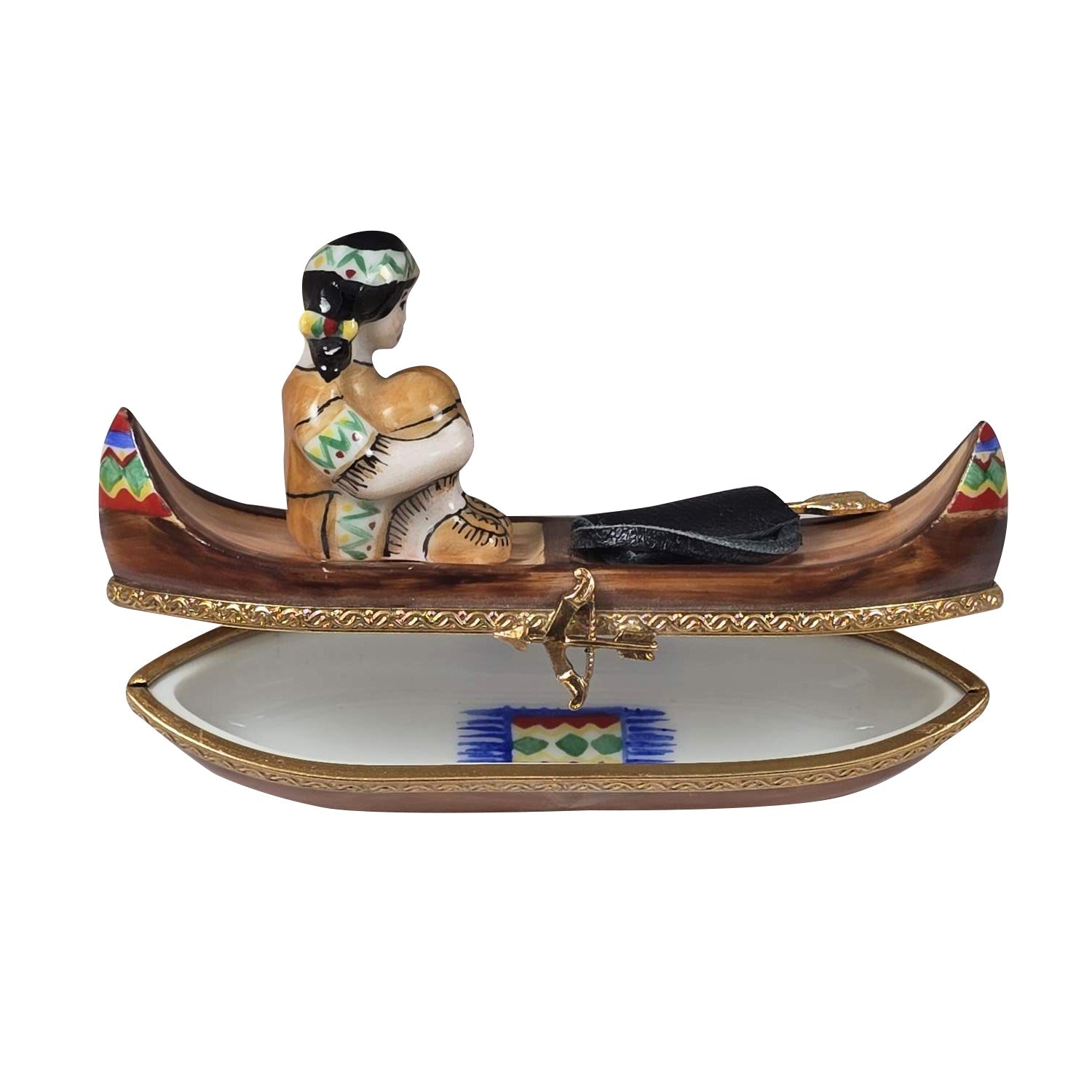 Indian in Canoe for Collectors