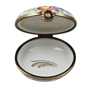 Light Purple Gold Dot Round