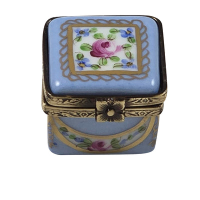 LIGHT BLUE/ROSE & GOLD SMALL SQUARE