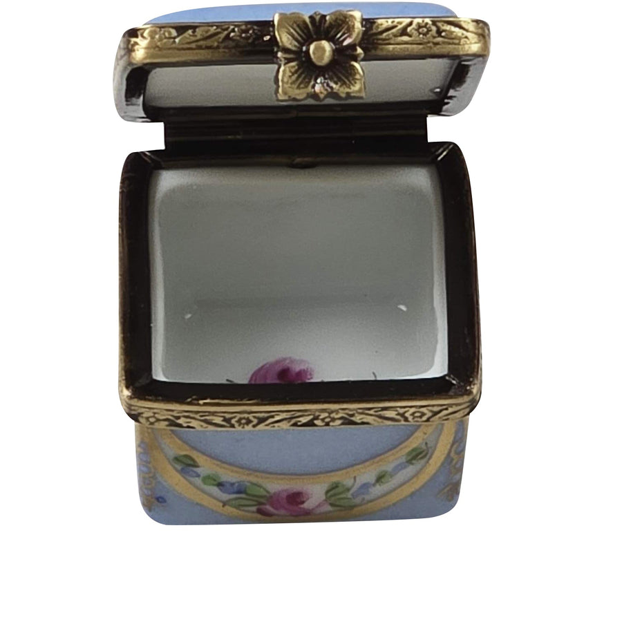 LIGHT BLUE/ROSE & GOLD SMALL SQUARE