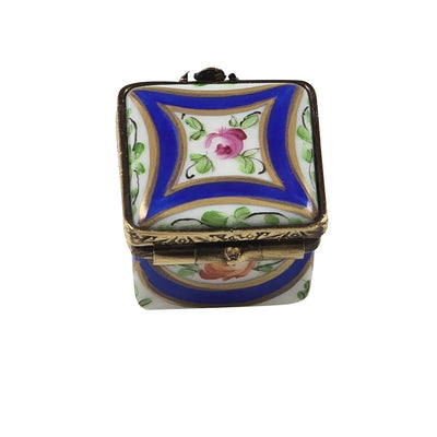 Dark Blue/Rose & Gold Small Square