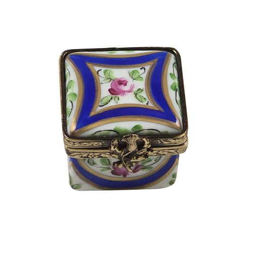 Dark Blue/Rose & Gold Small Square