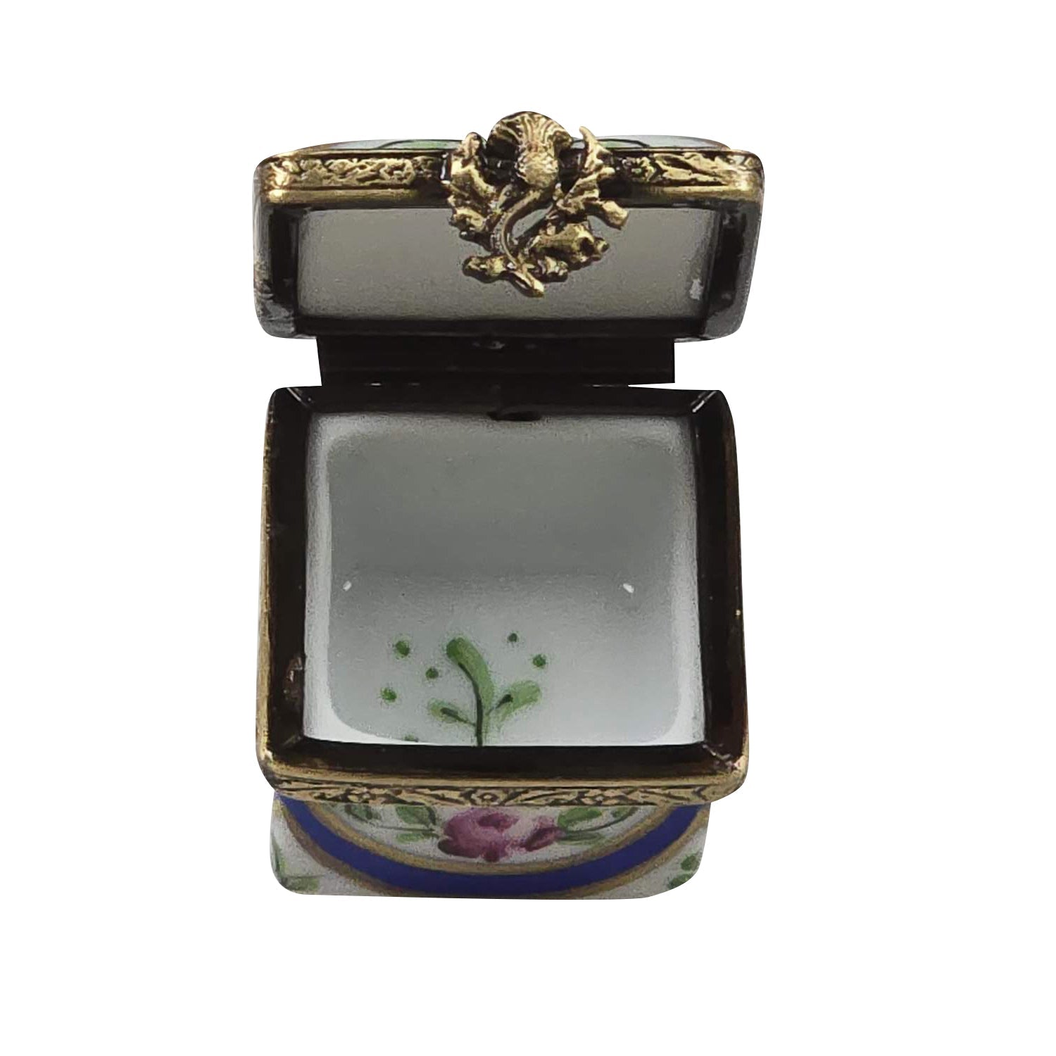 Dark Blue/Rose & Gold Small Square