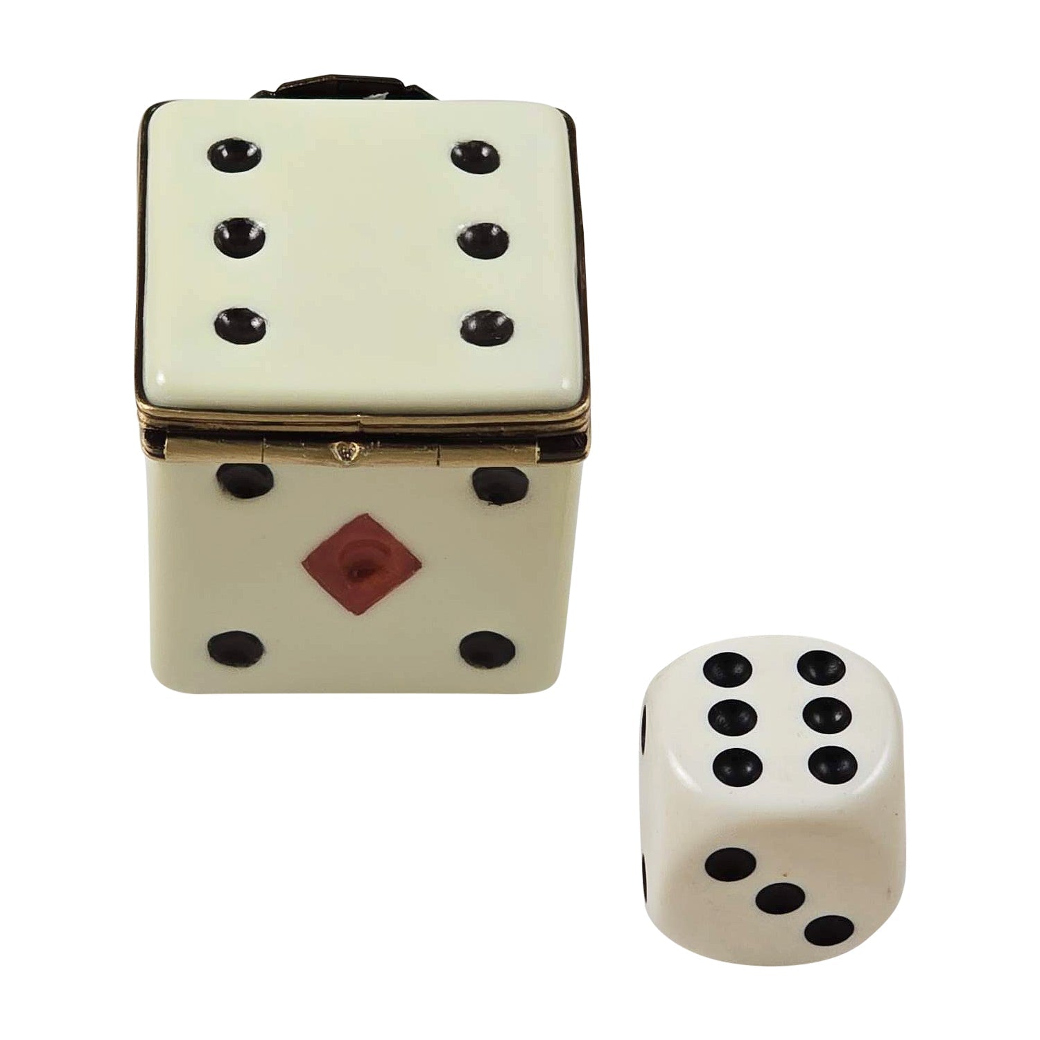 Dice Box with Removable Dice Limoges Box