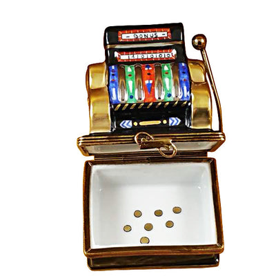 Another view of the Jackpot Slot Machine Rochard Limoges trinket box
