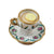 Cup of tea with lemon Porcelain Limoges China Food French Trinket Box