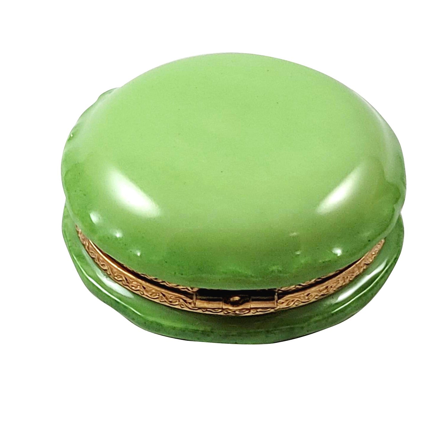 Green Macarons de Paris Porcelain Limoges Dessert France French Trinket Box