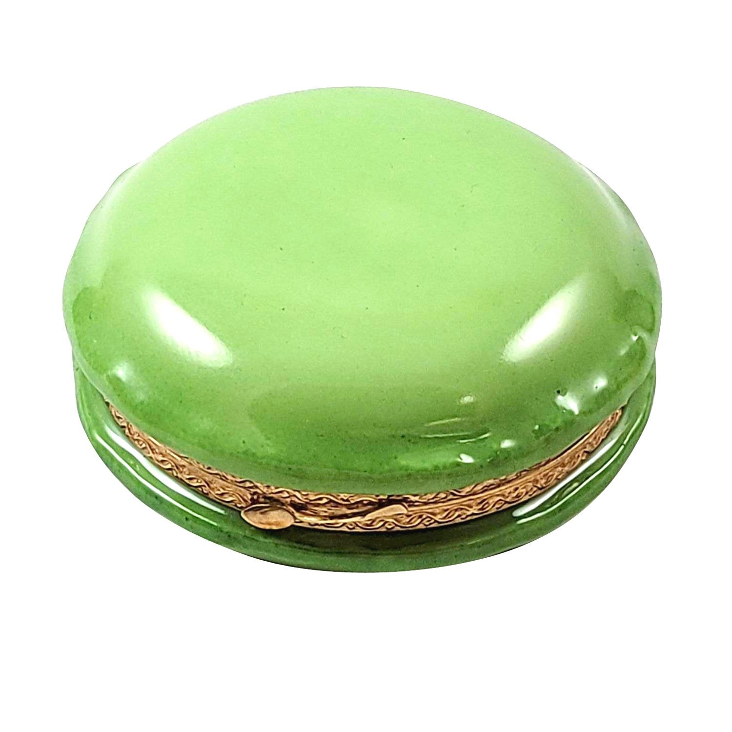Green Macarons de Paris Porcelain Limoges Dessert France French Trinket Box