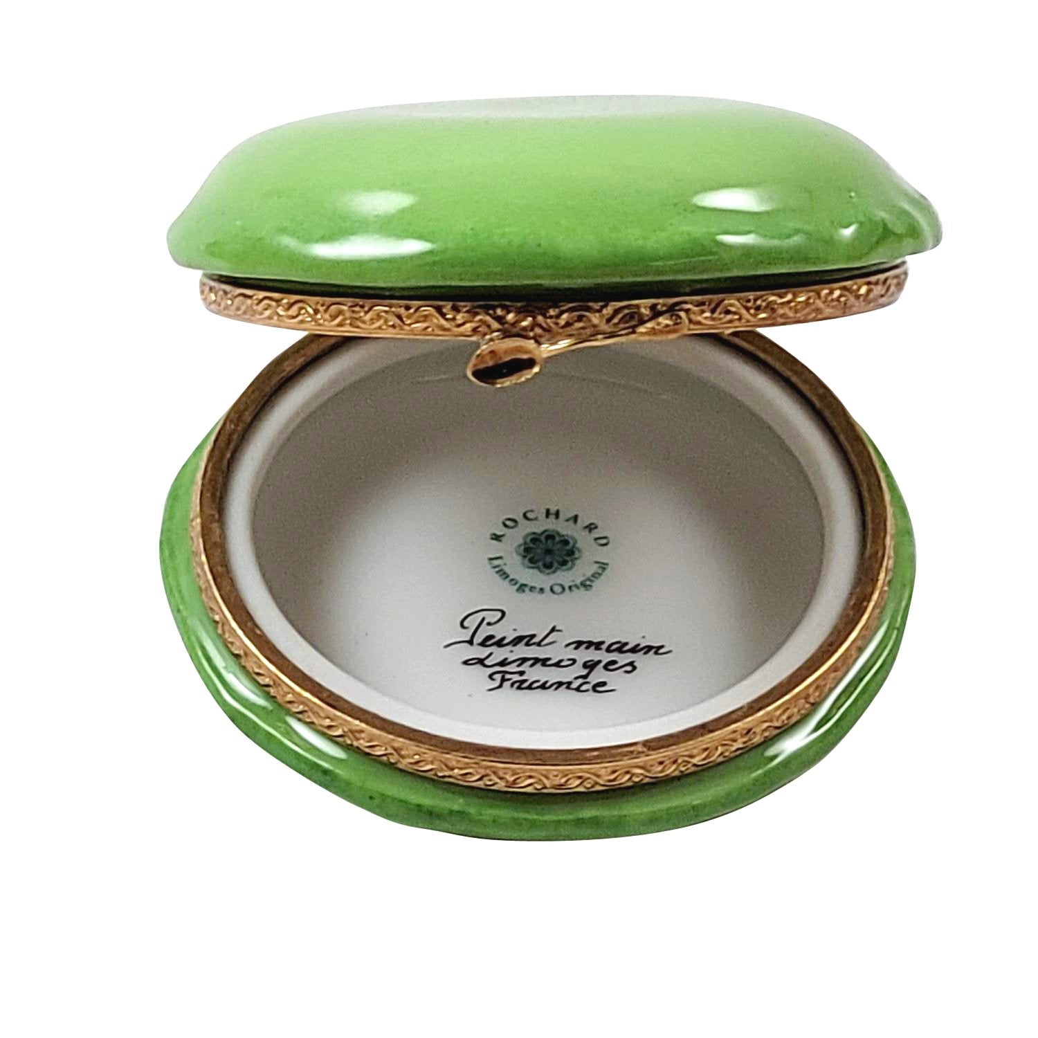Green Macarons de Paris Porcelain Limoges Dessert France French Trinket Box