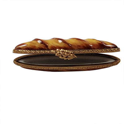 BAGUETTE 2 Knife Porcelain Limoges food French Trinket Box