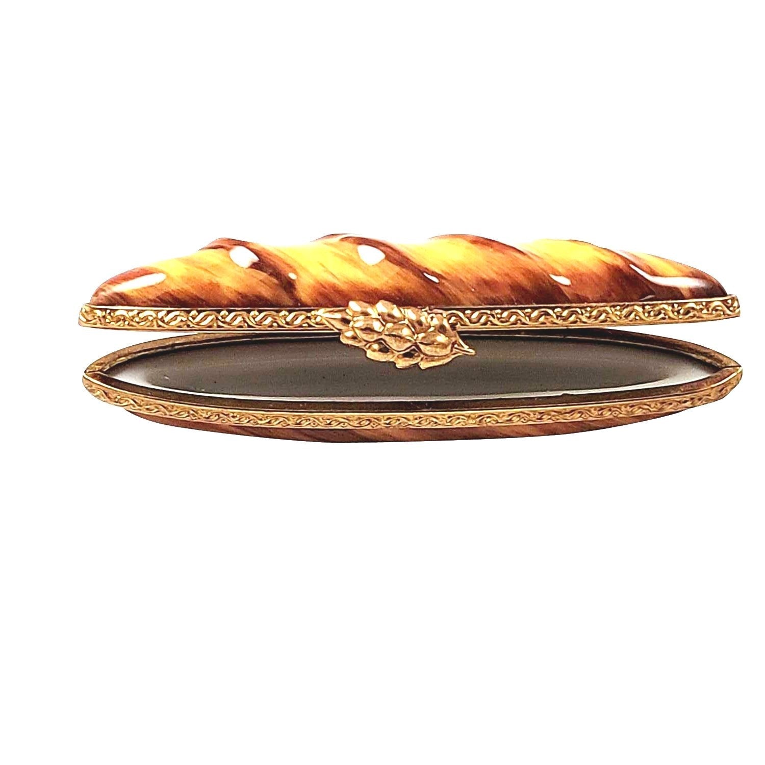 BAGUETTE 2 Knife Porcelain Limoges food French Trinket Box