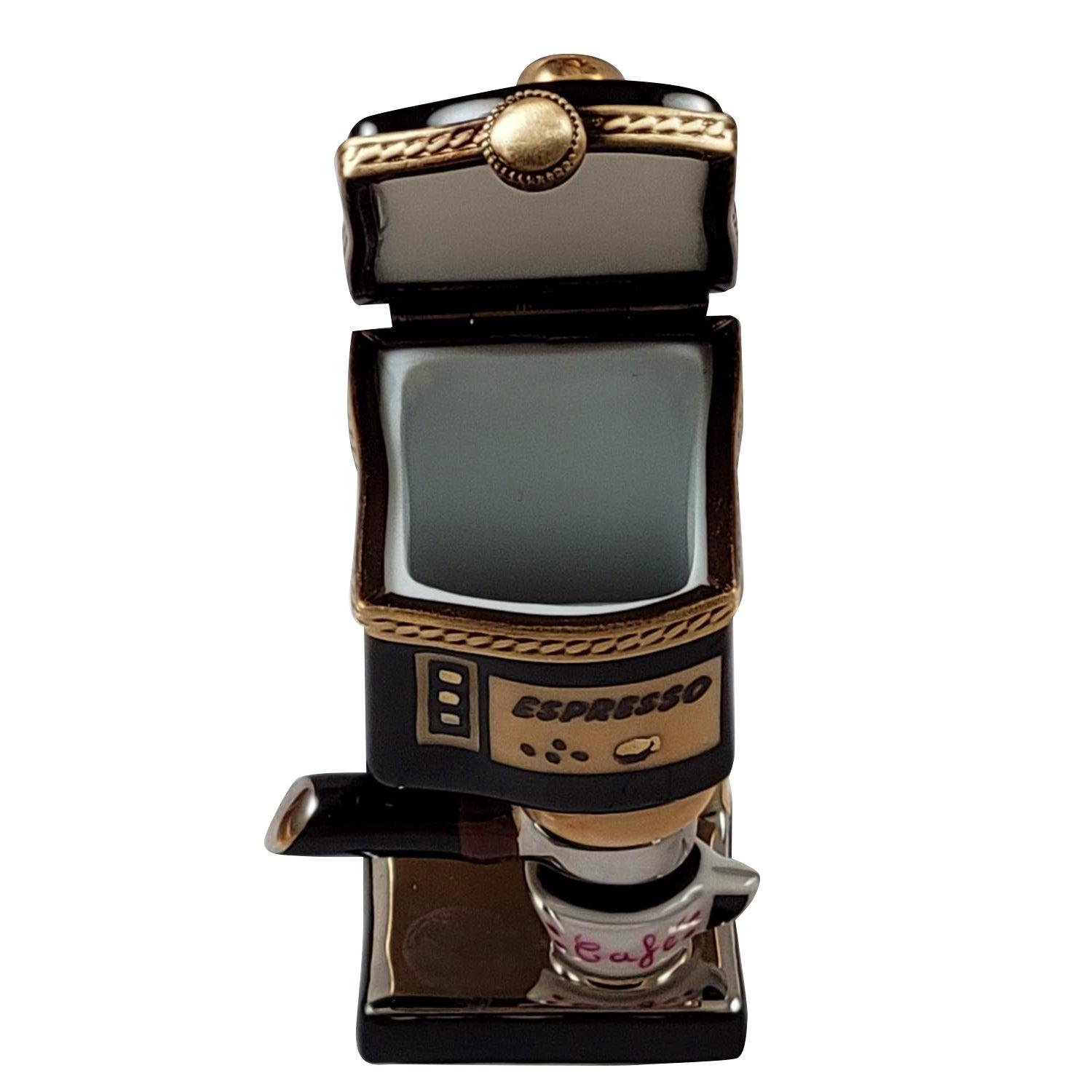 Espresso Machine Coffee Porcelain Limoges Food Home French Trinket Box