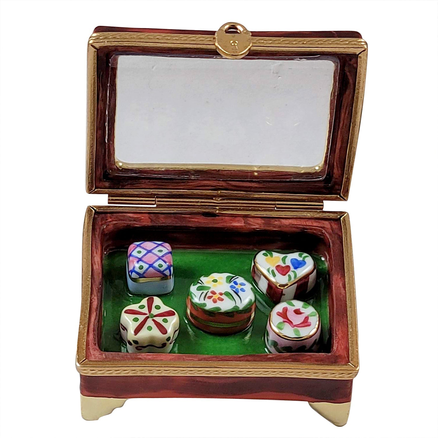 Vitrine Showcase Porcelain Limoges home French Trinket Box