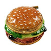 Savory hamburger with fresh vegetables, juicy beef patty, and melted cheese