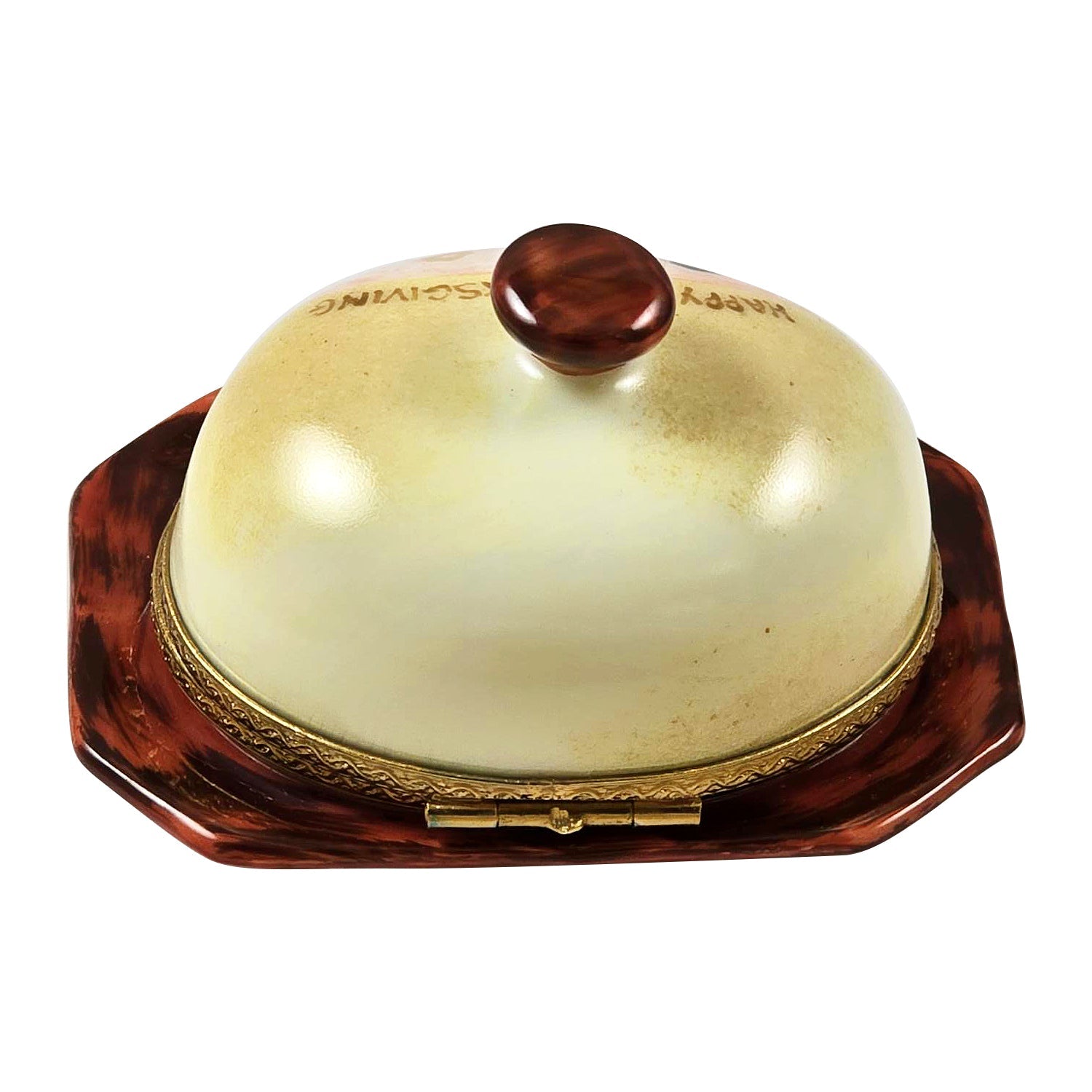 Turkey Under Porcelain Dome with Family Limoges Box