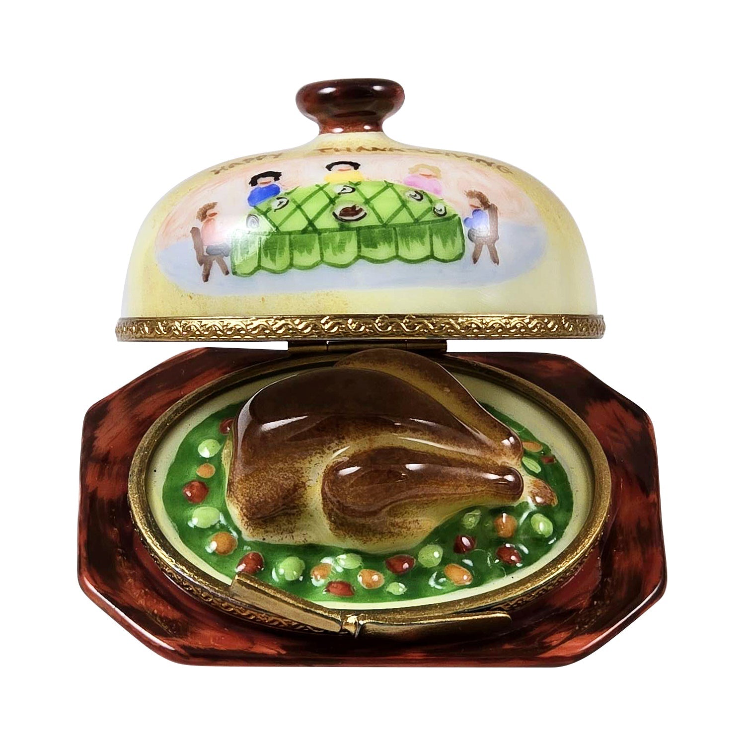 Turkey Under Porcelain Dome with Family Limoges Box