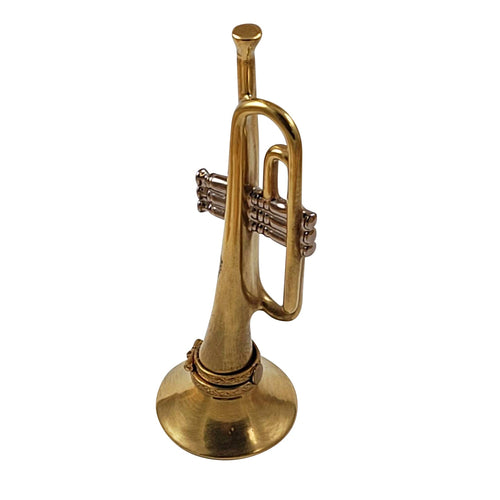 Trumpet music instrument Porcelain Limoges music French Trinket Box